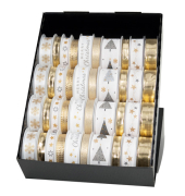 Weihn.Zierbandpräsenter 40-tlg. goldw.