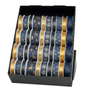 Weihn.Zierbandpräsenter 40-tlg. blaugo.