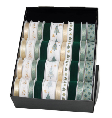 Weihn.Zierbandpräsenter 40-tlg. goldgr.