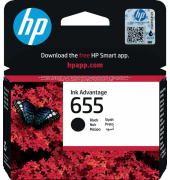 Tintenpatrone 655, für HP-Drucker, ca. 550 Seiten, schwarz