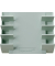 Glasboard-Markerhalter, magnetisch, leer, Sage Green