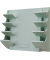 Glasboard-Markerhalter, magnetisch, leer, Sage Green