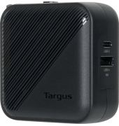 GaN Charger 65 W, zum Aufladen mehrerer Geräte, reisefreundlich mit weltweit austauschbaren Steckern, schwarz