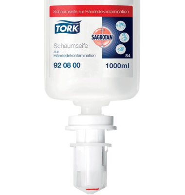 Schaumseife Sagrotan Tork, S4, zur Händedekontamination, parfümfrei, 1.000 ml
