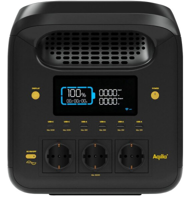 Heimspeicher POWERBIRD 1800V2PBI476, schwarz, 1229 Wh