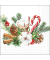 Weihnachtlicher Motivserviette 33x33cm Weihnachts