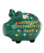 Spardose Schwein (klein) 10044520 , "Weihnachtskugeln/Schriftzug Unter dem Weihnachtsbaum"