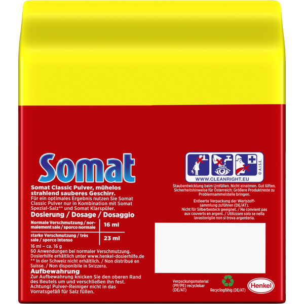 4015200036335 - Spülmaschinenpulver Classic 096kg 4015200036335 960 Gramm