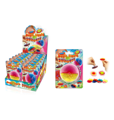 Kreisel m.Liquid + Glitzer sortiert