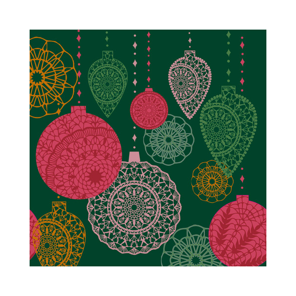 7321012108427 - Weihnachtlicher Zelltuchserviette 33x33cm 7321012108427 Paper+Design