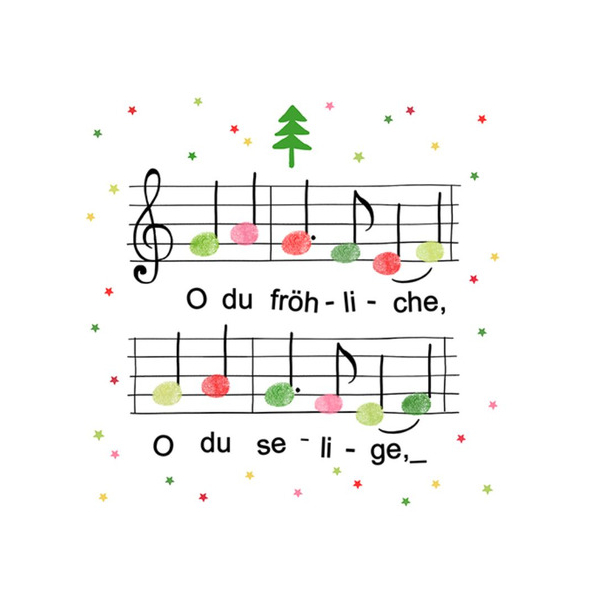 4014995744814 - Weihnachtlicher Zelltuchserviette 33x33cm 4014995744814 ATELIER 4014995744814 - Weihnachtlicher Zelltuchserviette 33x33cm 4014995744814 ATELIER