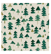Weihnachtlicher Zelltuchserviette 33x33cm