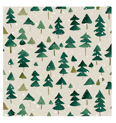 Weihnachtlicher Zelltuchserviette 33x33cm Weihnachtlicher Zelltuchserviette 33x33cm
