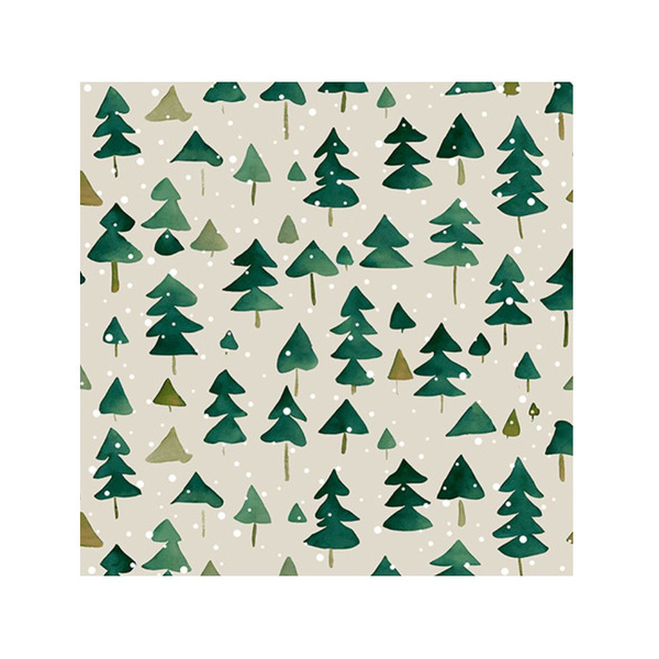 4014995745002 - Weihnachtlicher Zelltuchserviette 33x33cm 4014995745002 ATELIER