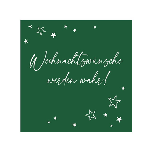 4014995745019 - Weihnachtlicher Zelltuchserviette 33x33cm Spruch 4014995745019 ATELIER