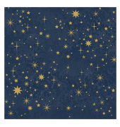 Weihnachtlicher Zelltuchserviette 33x33cm