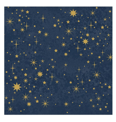 Weihnachtlicher Zelltuchserviette 33x33cm