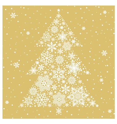 Weihnachtlicher Zelltuchserviette 33x33cm