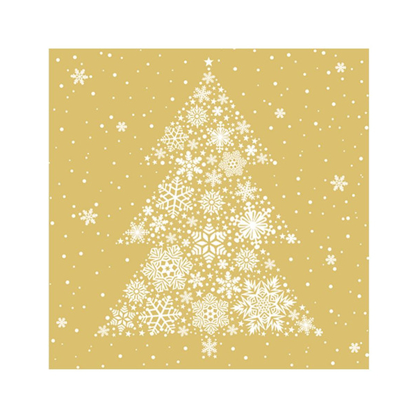 4014995745057 - Weihnachtlicher Zelltuchserviette 33x33cm 4014995745057 ATELIER