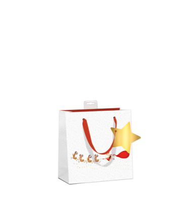 Geschenktasche 7522-2506-S, Schlitten, 150mm x 150mm
