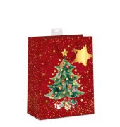 Weihnachtlicher Geschenktragetasche Baum rot