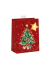 Weihnachtlicher Geschenktragetasche Baum rot