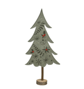 Weihnachtlicher  Baum rotgrün