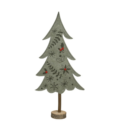 Weihnachtlicher  Baum rotgrün
