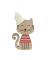 Weihnachtlicher Figur Katze MDF