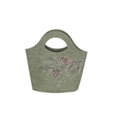 Weihnachtlicher Tragtasche  grün