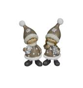 Weihnachtlicher Figur Kind braun-silber sortiert