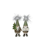 Weihnachtlicher Figur Weihnachtlicher Mann grün-braun sort.