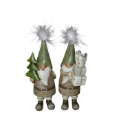 Weihnachtlicher Figur Weihnachtlicher Mann grün-braun sort.