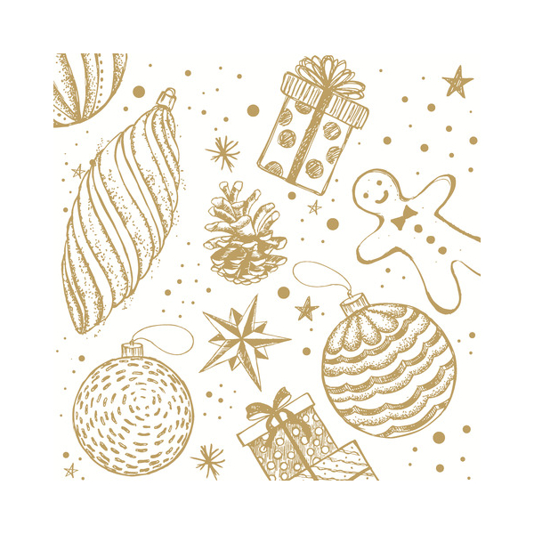 7321012108410 - Weihnachtlicher Zelltuchserviette 25x25cm 7321012108410 Paper+Design 7321012108410 - Weihnachtlicher Zelltuchserviette 25x25cm 7321012108410 Paper+Design
