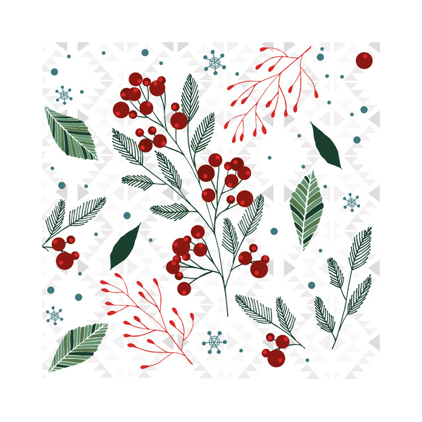 7321012108557 - Weihnachtlicher Zelltuchserviette 25x25cm 7321012108557 Paper+Design 7321012108557 - Weihnachtlicher Zelltuchserviette 25x25cm 7321012108557 Paper+Design