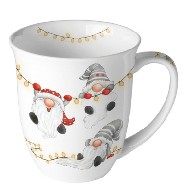 Weihnachtlicher Kaffeebecher 0,4l Wichtel