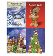 Weihnachtskarte mini sortiert