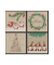 Weihnachtlicher Zelltuchserviette 33x33cm Naturals