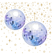 Weihnachtlicher Zelltuchserviette 25x25cm