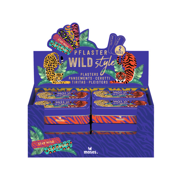 12 Stück Moses Pflaster Wild Style 20ST sortiert 4033477251381 Moses 20 Stück