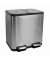 Tret-Abfalleimer MAULcycle 20+20l edelstahl