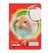 Schulheft 100059749, Lineatur 5 / kariert, A5, 80g, schwarz, 32 Blatt / 64 Seiten