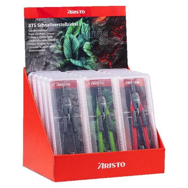 Aristo Schnellverstellzirkel BTS 15er Display,Nature Series sortiert 9003182900244 Aristo