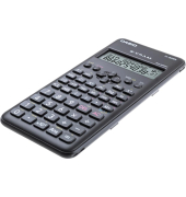 Schulrechner FX-82MS Batterie LCD-Display schwarz 2-zeilig 12/10-stellig