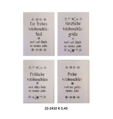 D.T.Weihnachtskarten sortiert