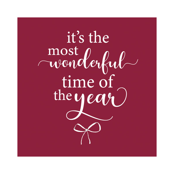 7321012108359 - Weihnachtlicher Zelltuchserviette 33x33cm Spruch 7321012108359 Paper+Design