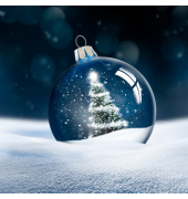 Weihnachtlicher Zelltuchserviette 33x33cm