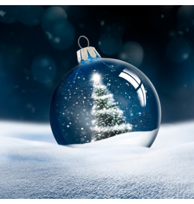 Weihnachtlicher Zelltuchserviette 33x33cm