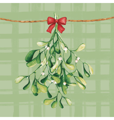 Weihnachtlicher Zelltuchserviette 33x33cm