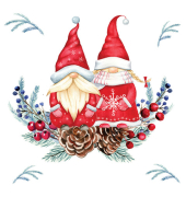 Weihnachtlicher Zelltuchserviette 33x33cm  Kind